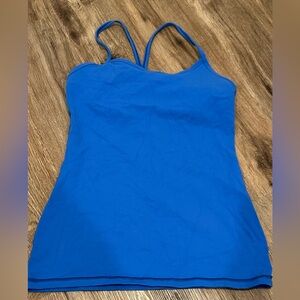 Lululemon power Y blue tank Sz 8
